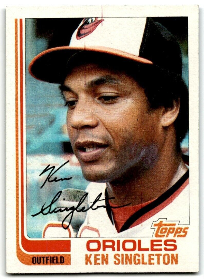 1982 Topps Ken Singleton . Baltimore Orioles #290