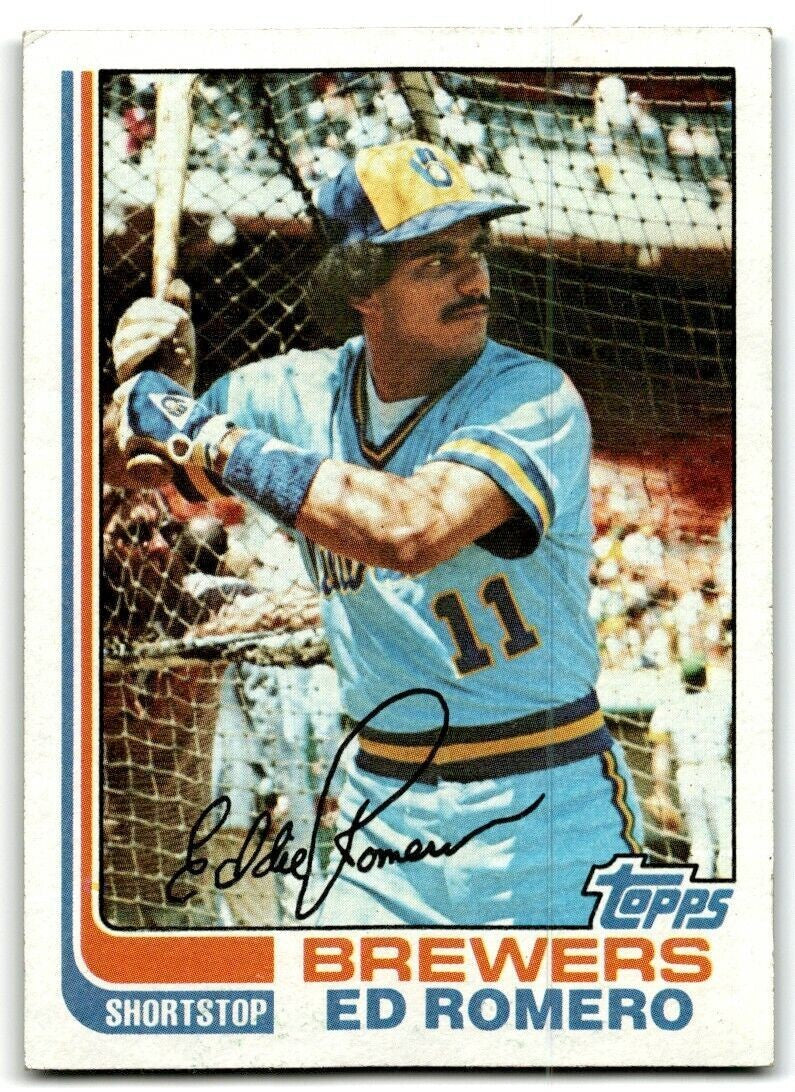 1982 Topps Ed Romero . Milwaukee Brewers #408
