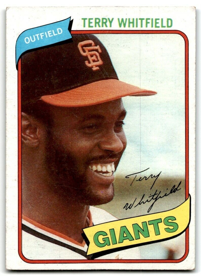 1980 Topps Terry Whitfield . San Francisco Giants #713