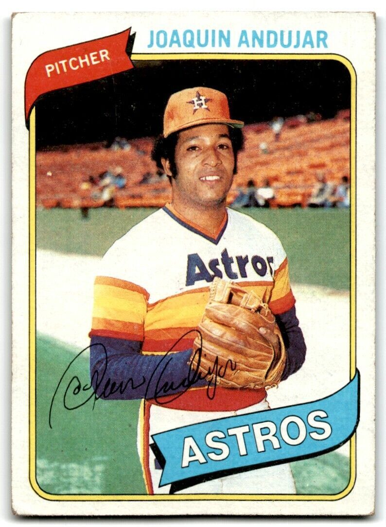 1980 Topps Joaquin Andujar . Houston Astros #617