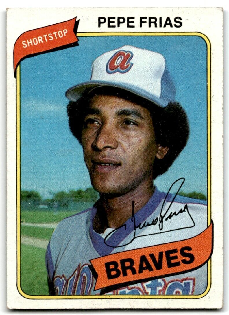 1980 Topps Pepe Frias . Atlanta Braves #87