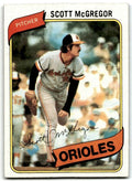 1980 Topps Scott McGregor . Baltimore Orioles #237