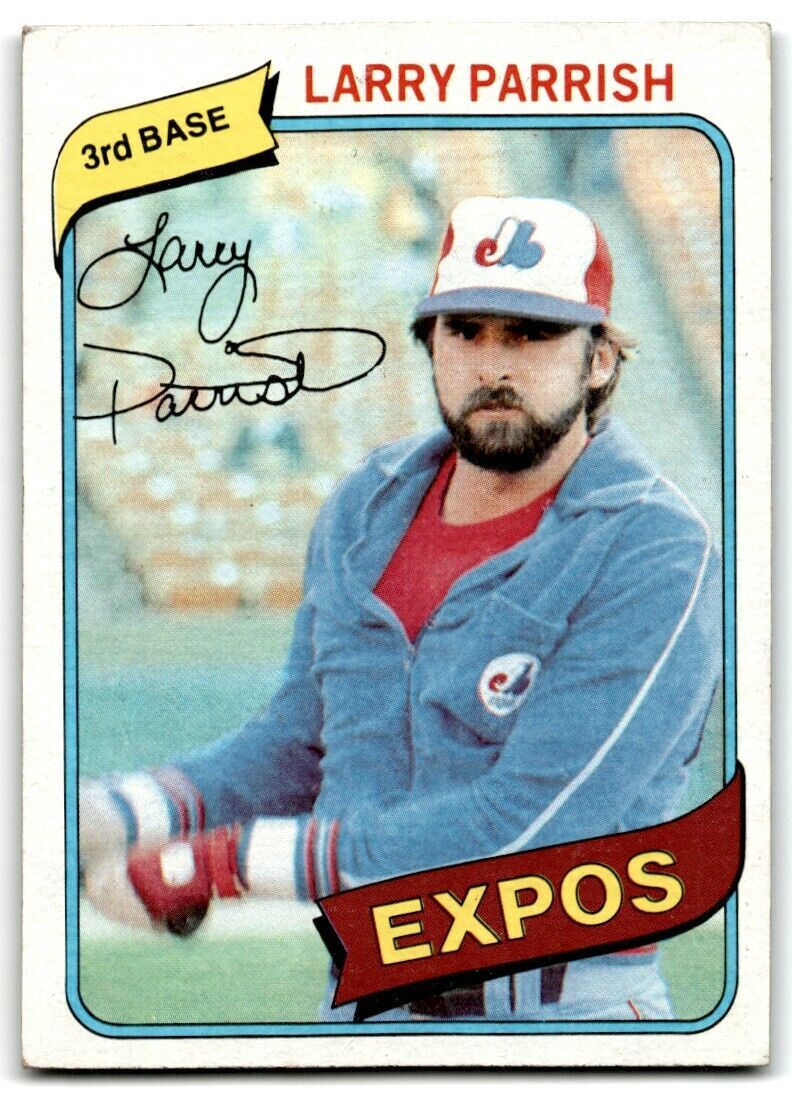 1980 Topps Larry Parrish . Montreal Expos #345