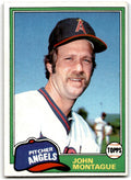1981 Topps John Montague . California Angels #652