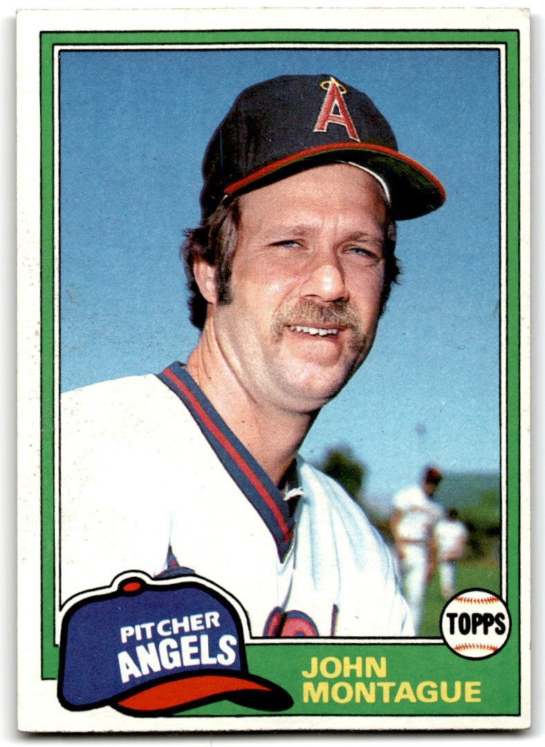 1981 Topps John Montague . California Angels #652