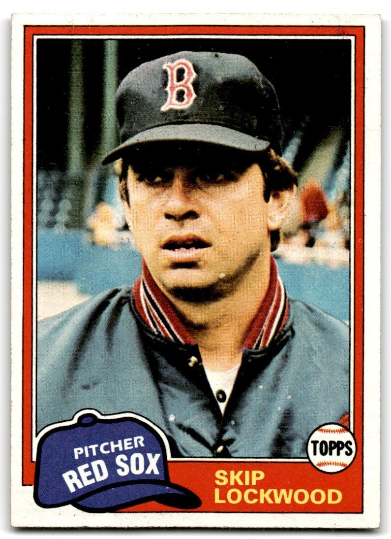 1981 Topps Skip Lockwood . Boston Red Sox #233