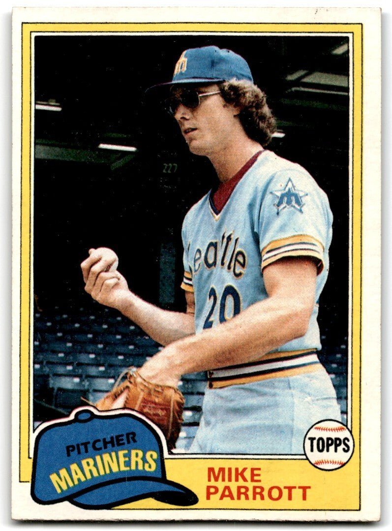 1981 Topps Mike Parrott . Seattle Mariners #187