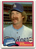 1981 Topps Don Stanhouse . Los Angeles Dodgers #24