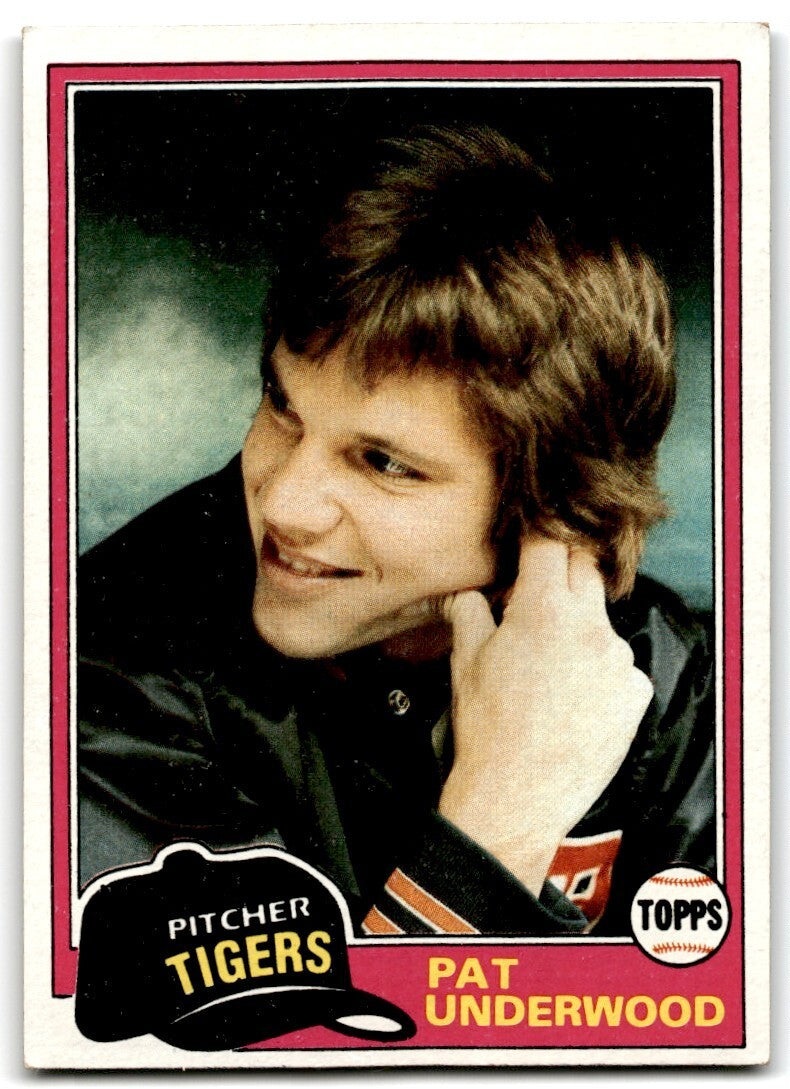 1981 Topps Pat Underwood . Detroit Tigers #373