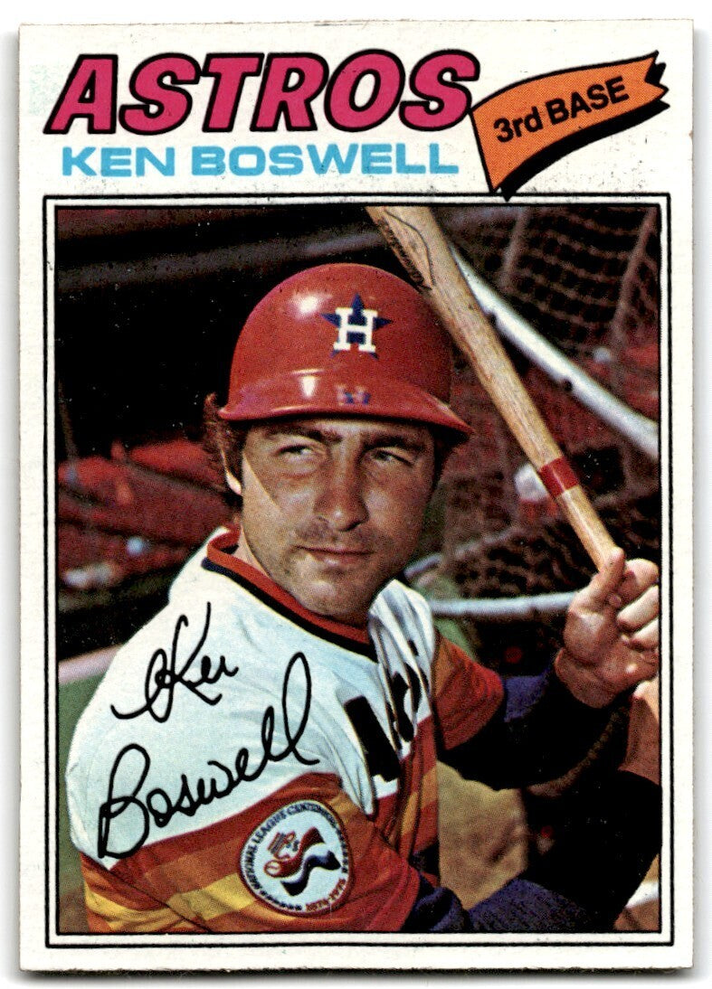 1977 Topps Ken Boswell . Houston Astros #429