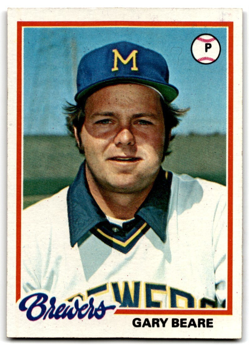 1978 Topps Gary Beare Rookie Milwaukee Brewers #516