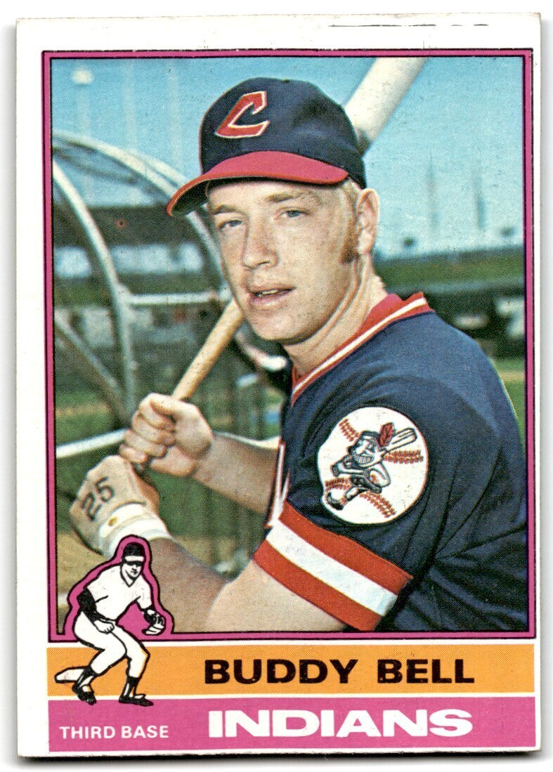 1976 Topps Buddy Bell . Cleveland Indians #358