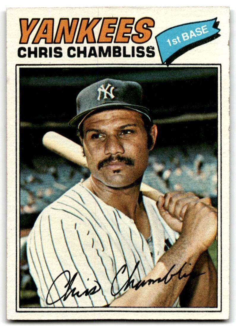 1977 Topps Chris Chambliss . New York Yankees #220