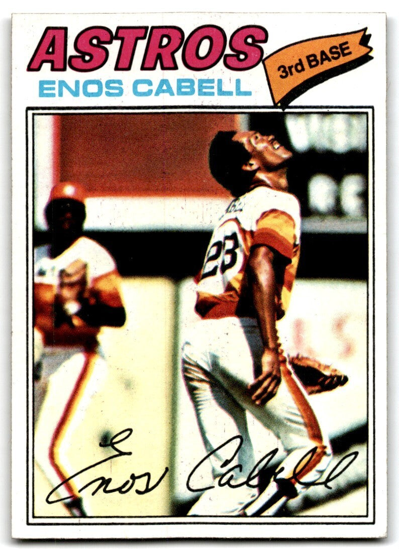 1977 Topps Enos Cabell . Houston Astros #567
