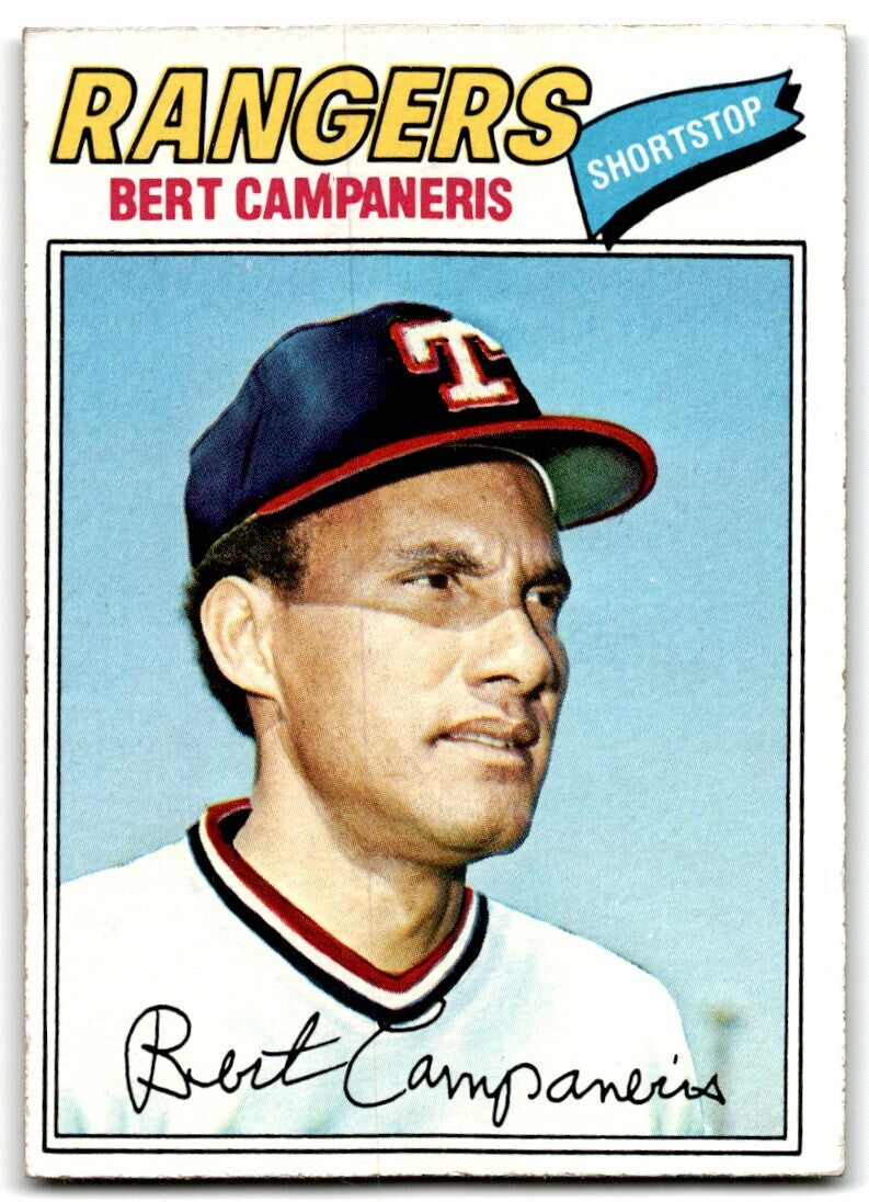 1977 Topps Bert Campaneris . Texas Rangers #373