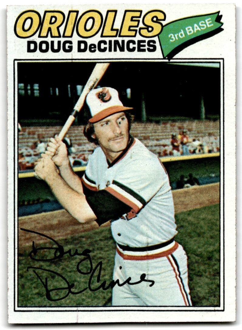 1977 Topps Doug DeCinces . Baltimore Orioles #216