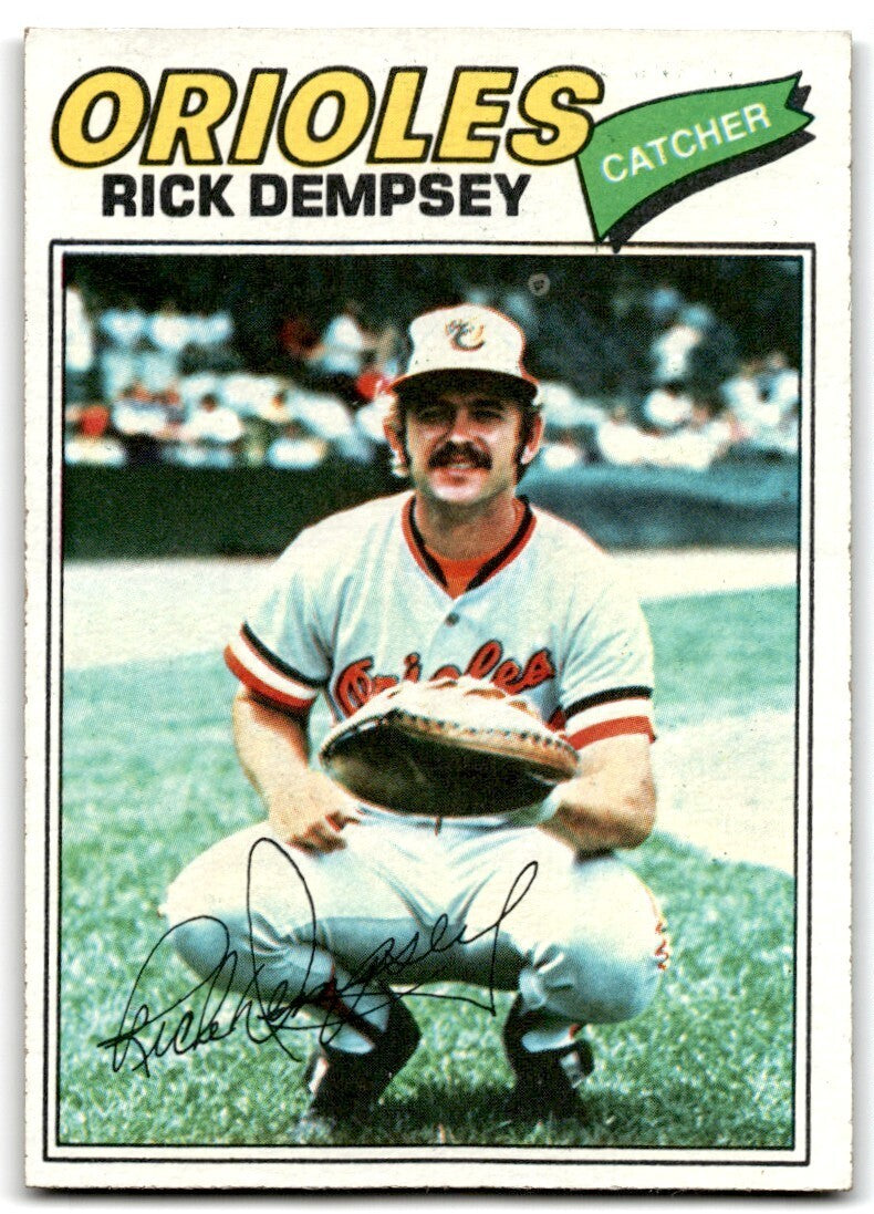 1977 Topps Rick Dempsey . Baltimore Orioles #189
