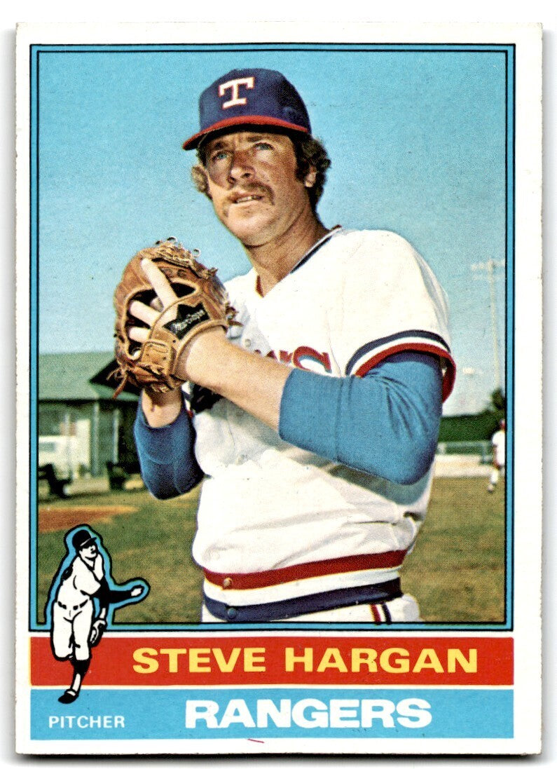 1976 Topps Steve Hargan . Texas Rangers #463