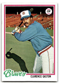 1978 Topps Clarence Gaston . Atlanta Braves #716