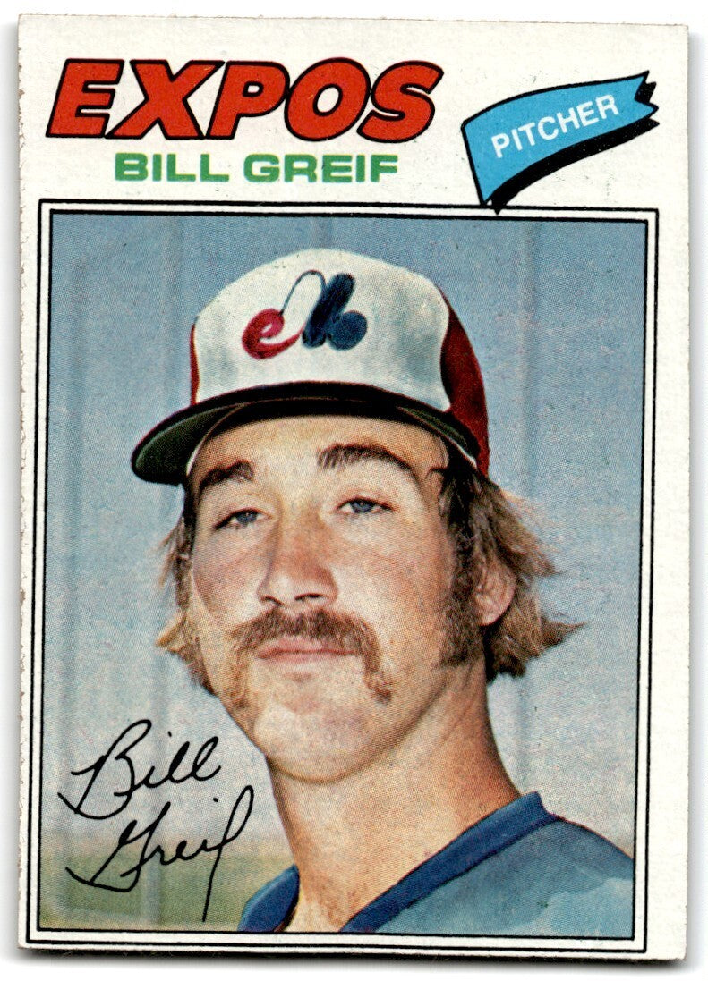1977 Topps Bill Greif . Montreal Expos #112