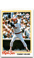 1978 Topps Tommy Helms . Boston Red Sox #618