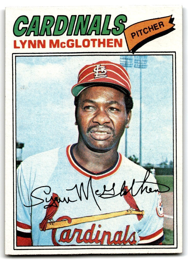 1977 Topps Lynn McGlothen . St. Louis Cardinals #47