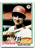 1978 Topps Roger Metzger . Houston Astros #697