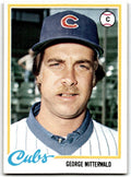 1978 Topps George Mitterwald . Chicago Cubs #688