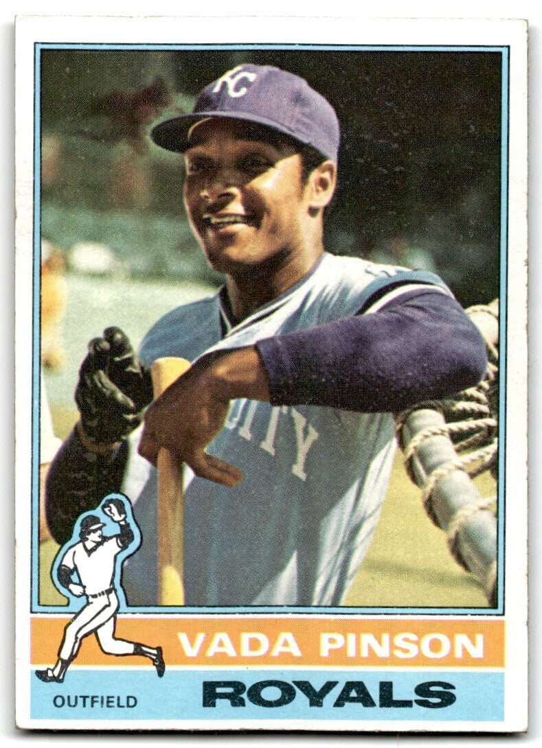 1976 Topps Vada Pinson . Kansas City Royals #415