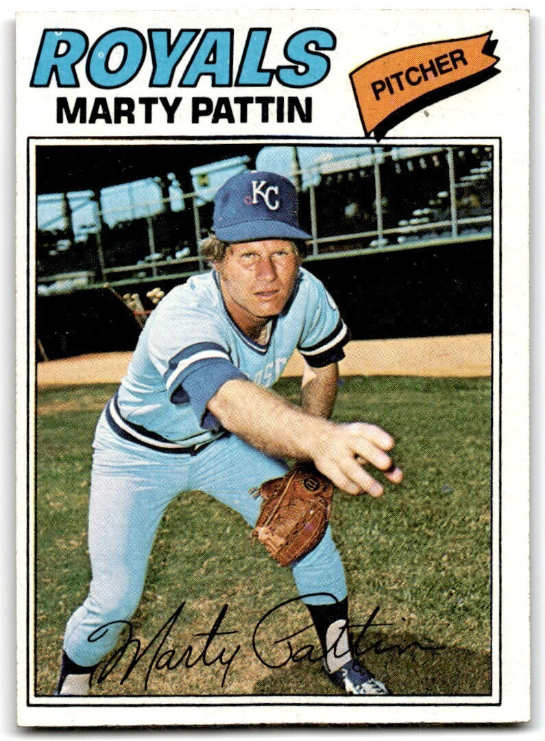 1977 Topps Marty Pattin . Kansas City Royals #658