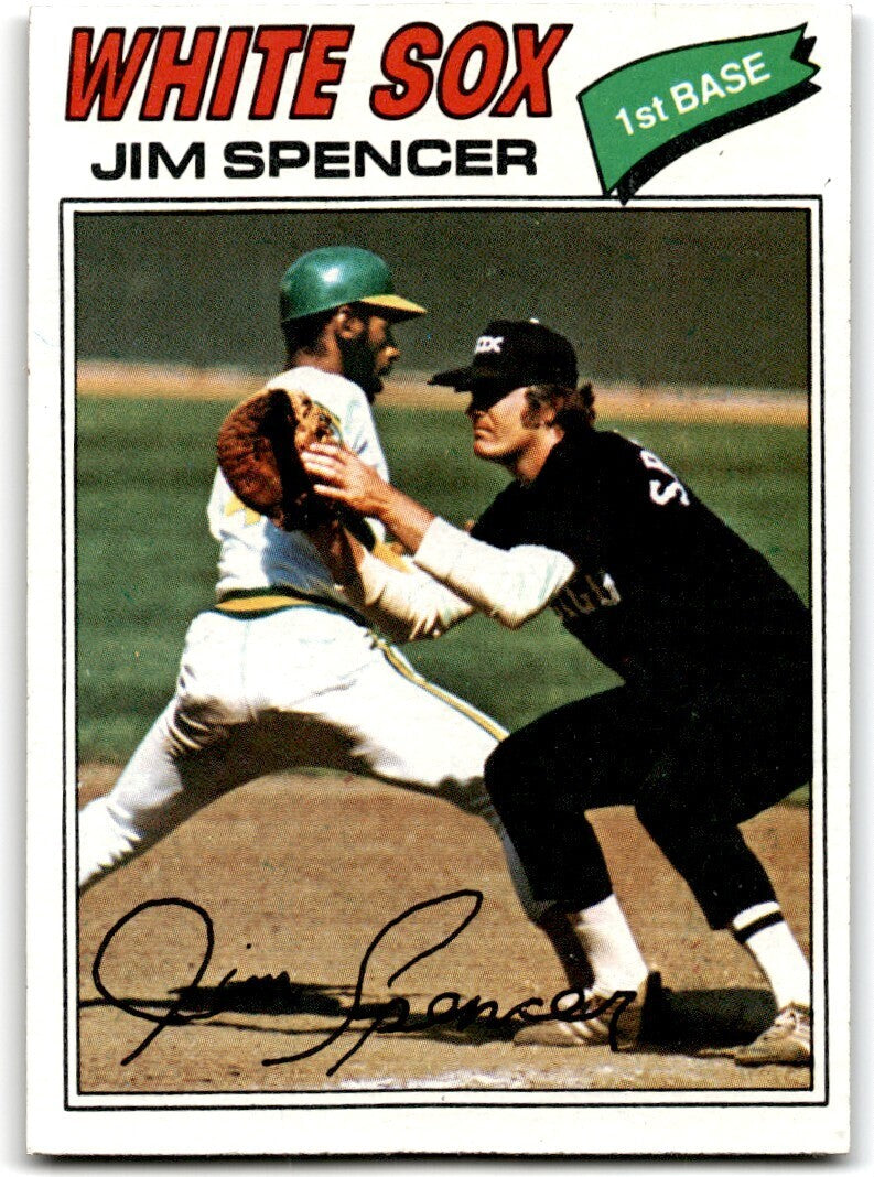 1977 Topps Jim Spencer . Chicago White Sox #648