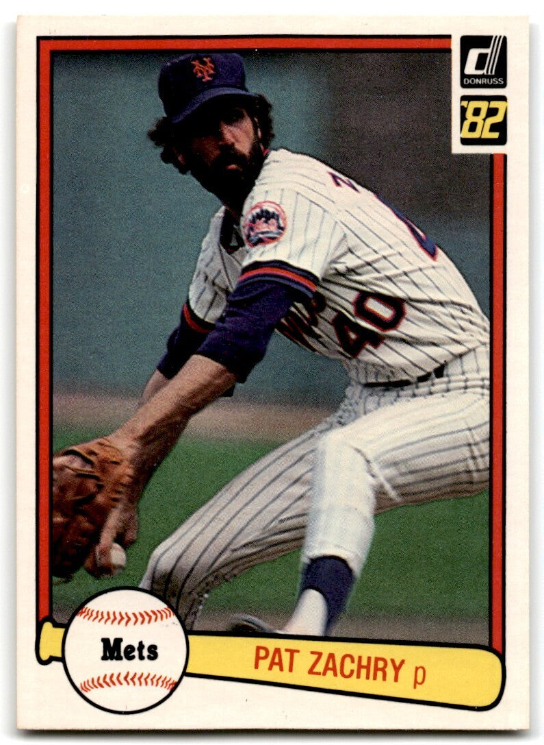 1982 Donruss Pat Zachry . New York Mets #254