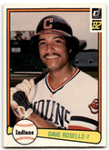 1982 Donruss Dave Rosello . Cleveland Indians #617