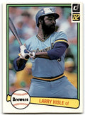 1982 Donruss Larry Hisle . Milwaukee Brewers #358