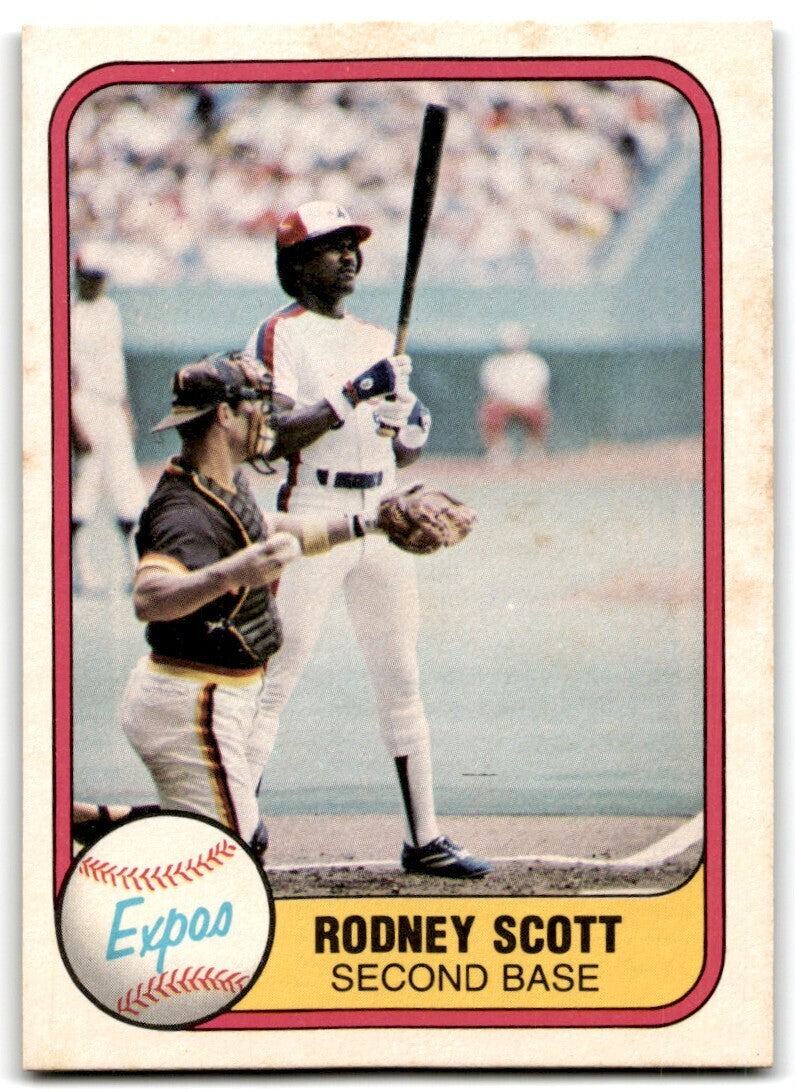 1981 Fleer Rodney Scott . Montreal Expos #155