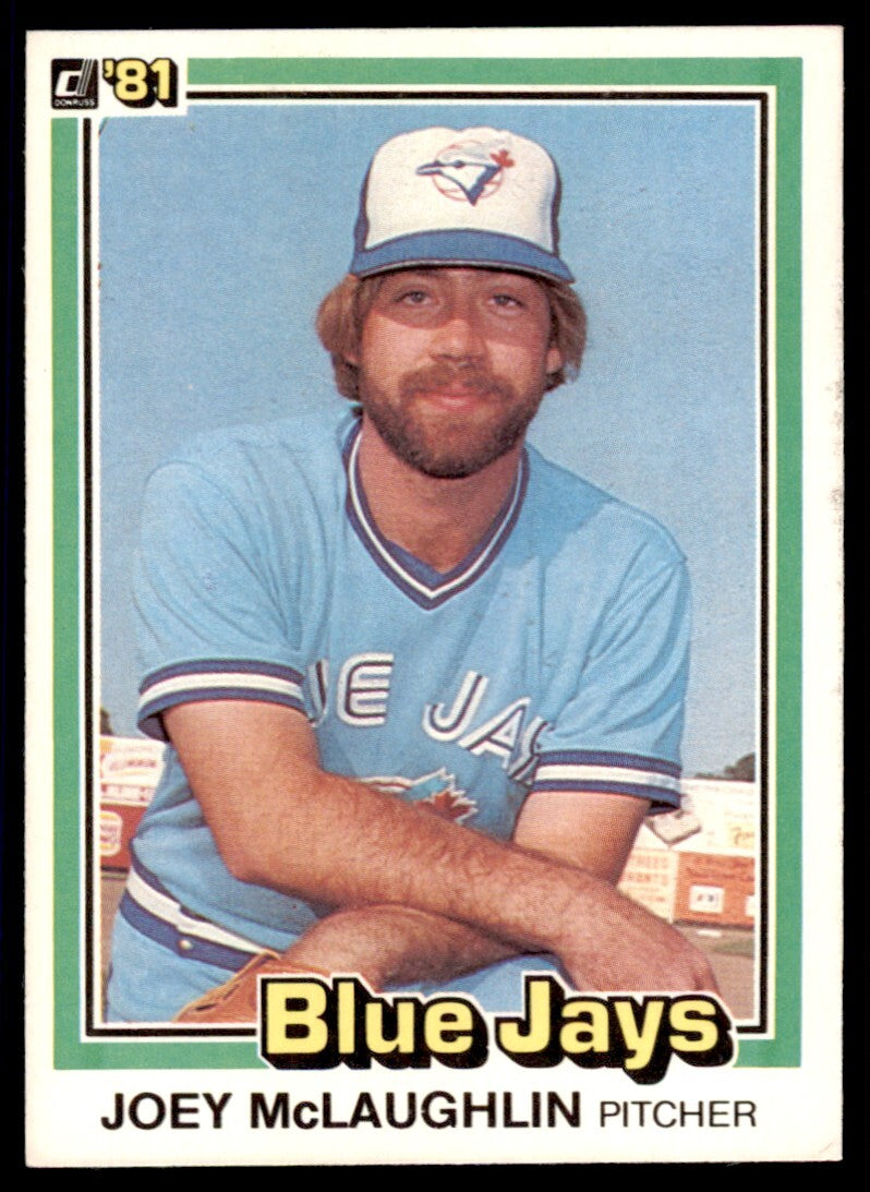 1981 Donruss Joey McLaughlin . Toronto Blue Jays #271