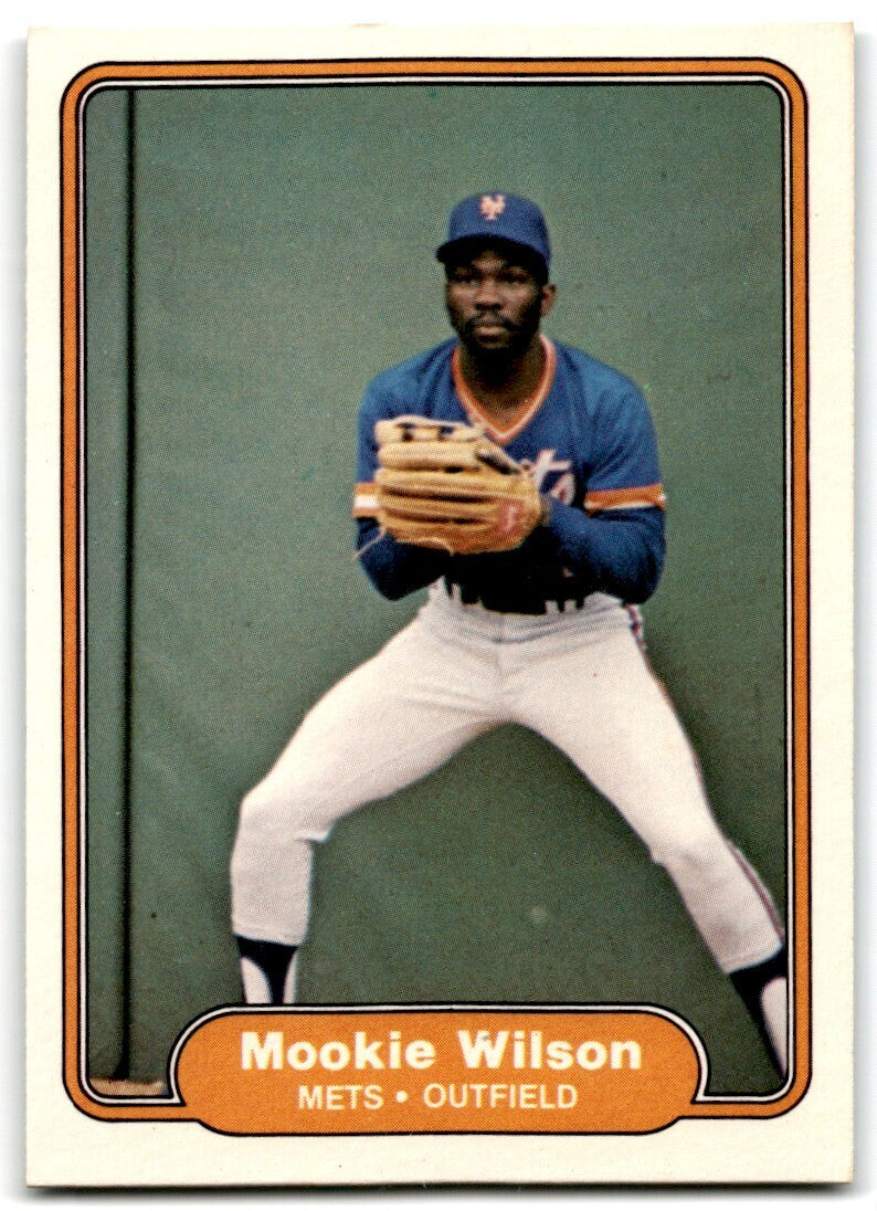 1982 Fleer Mookie Wilson . New York Mets #542