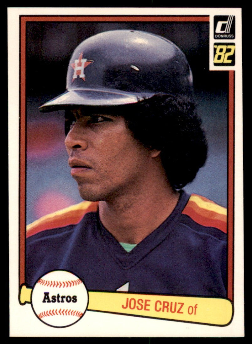 1982 Donruss Jose Cruz . Houston Astros #244