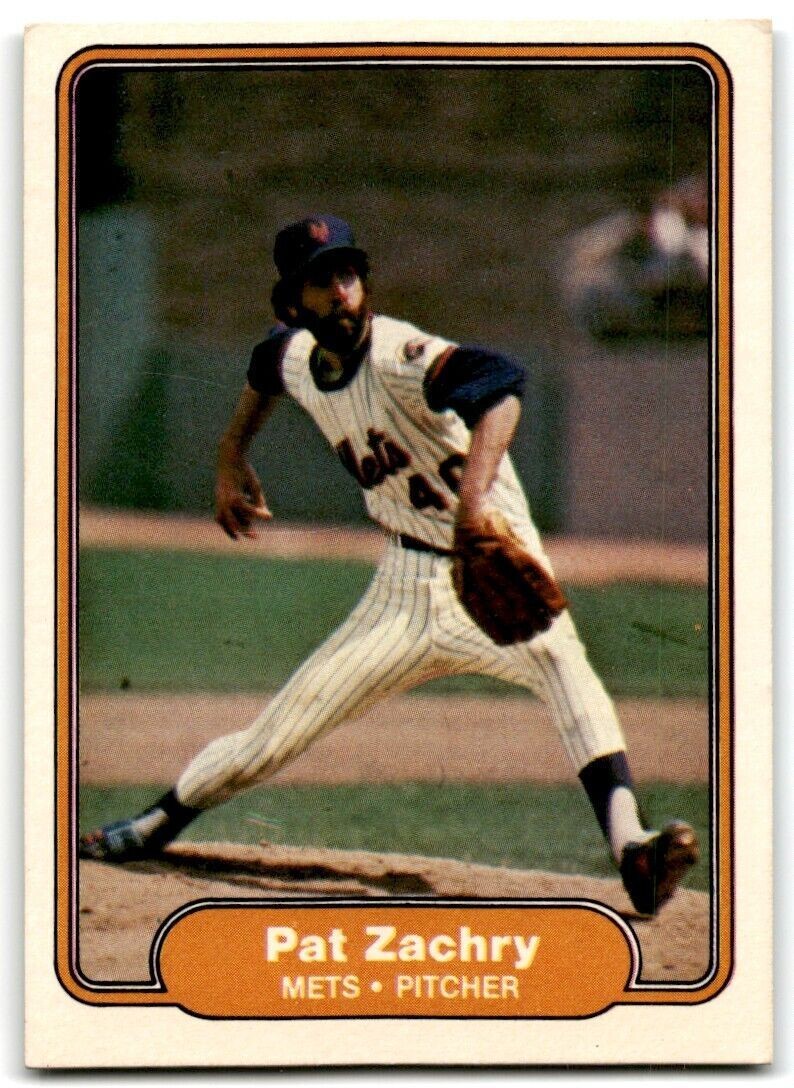 1982 Fleer Pat Zachry . New York Mets #544