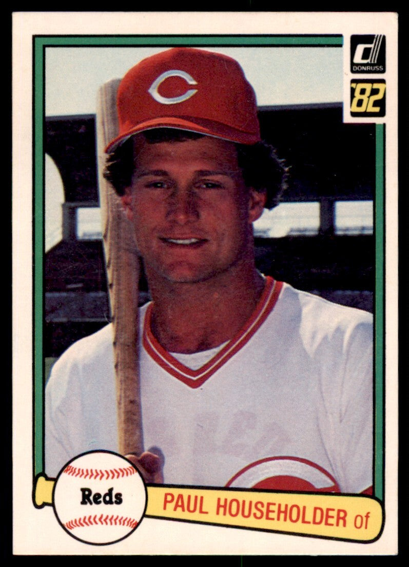 1982 Donruss Paul Householder . Cincinnati Reds #314