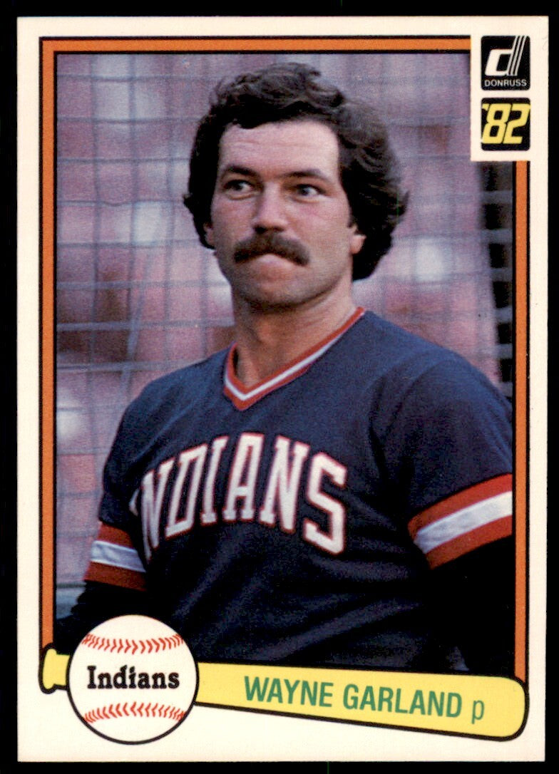 1982 Donruss Wayne Garland . Cleveland Indians #489