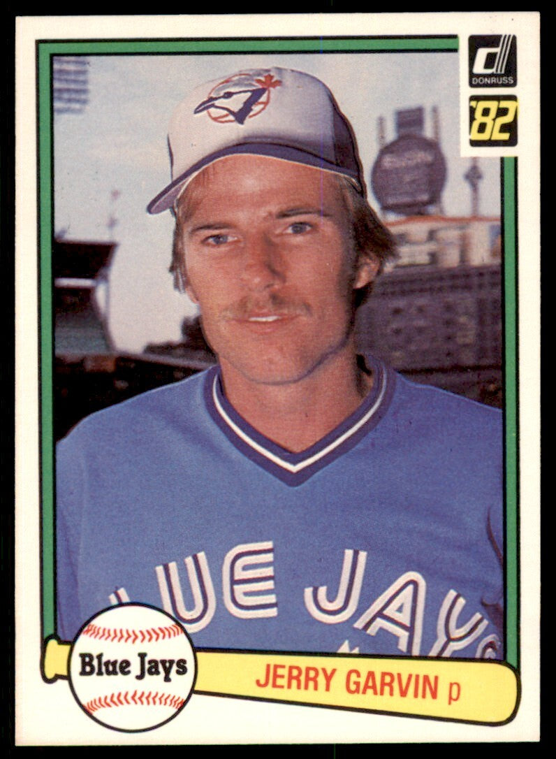 1982 Donruss Jerry Garvin .  Toronto Blue Jays #430