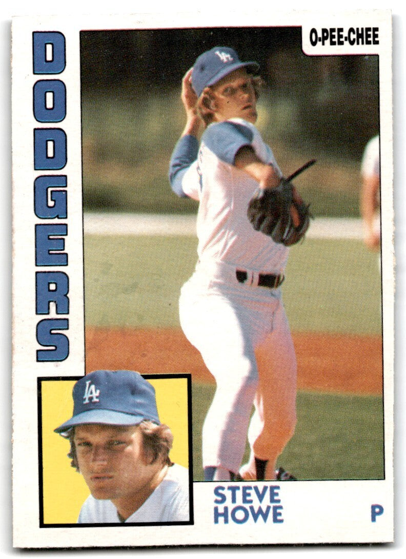 1984 O-Pee-Chee Steve Howe . Los Angeles Dodgers #196
