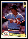 1982 Donruss Rob Wilfong . Minnesota Twins #130