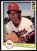 1982 Donruss Fernando Arroyo .  Minnesota Twins #177