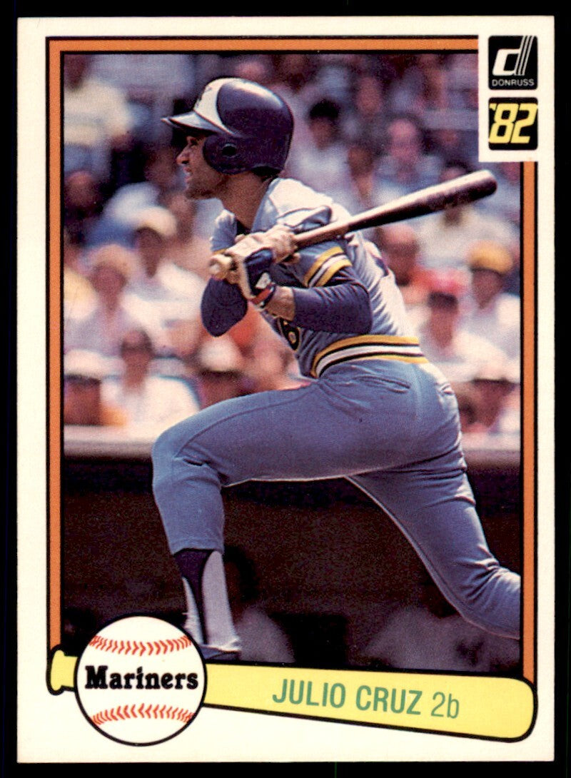 1982 Donruss Julio Cruz .  Seattle Mariners #50