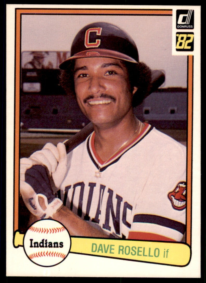 1982 Donruss Dave Rosello . Cleveland Indians #617