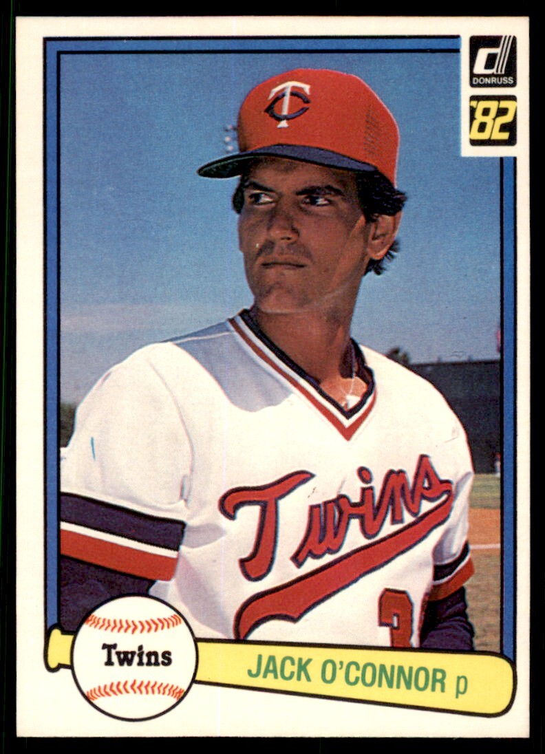 1982 Donruss Jack O'Connor Rookie . Minnesota Twins #539