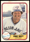 1981 Fleer Ernie Whitt . Toronto Blue Jays #411