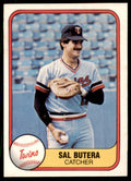 1981 Fleer Sal Butera Rookie .  Minnesota Twins #570